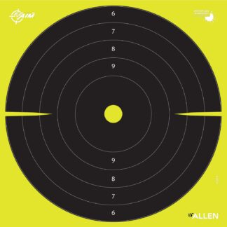 Allen 15214-30 EZ Aim Splash Bullseye Hanging Paper Black/Chartreuse 30Pack