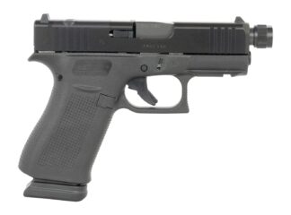 Glock UX4350201FRMOSTB G43X 9mm Luger 10+1 3.41" Black Threaded Barrel, Black Steel Optic Ready/Serrated Slide, Black Polymer Frame w/Accessory Rail, Ambidextrous