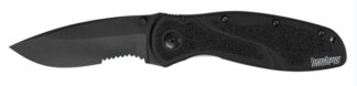 Kershaw Blur Serrated Knife Black/Black