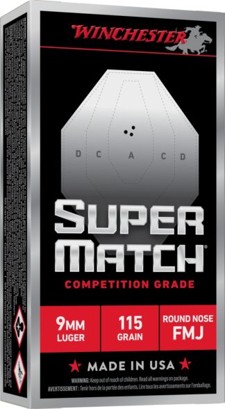 WIN SM9RN115   9MM 115GR FMJ-RN           50/10