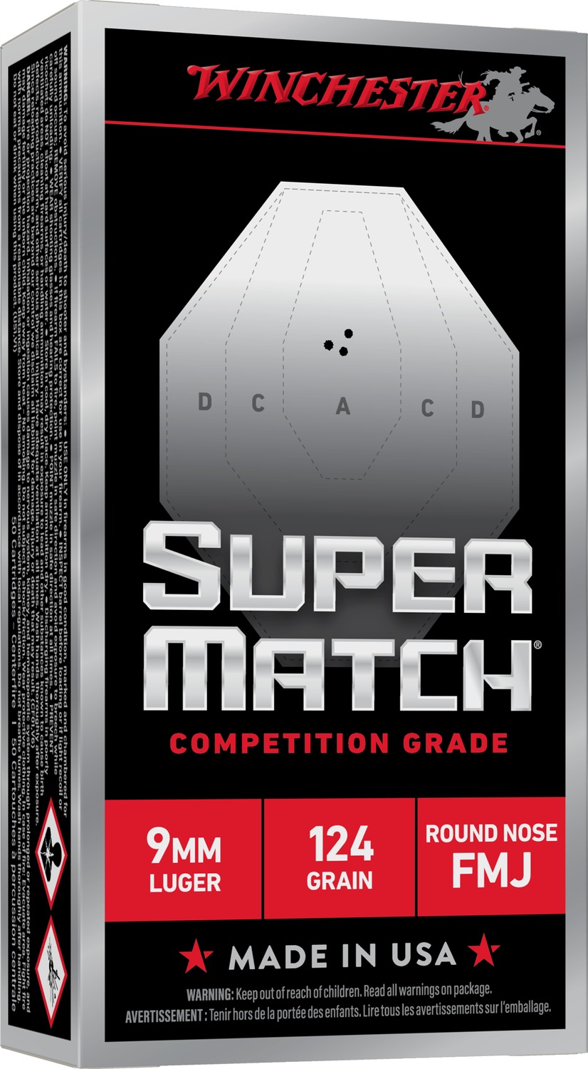 WIN SM9RN124 9MM 124GR FMJ-RN 50/10