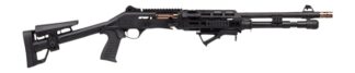 Panzer Arms PAM4NCSBBTMFSS M4 Pro AI Semi-Auto 3" 5+1 18.50" Black Ported Barrel, Black Aluminum Receiver w/Picatinny Rail, Skeleton Stock