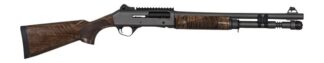 Panzer Arms PAM4TSDGNWS M4 12 Gauge Semi-Auto 3" 5+1 18.50" Disruptive Gray Barrel & Aluminum Receiver w/Picatinny Rail, Fixed Turkish Walnut Stock