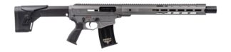 Panzer Arms PAAR12GLF AR12 G5 Semi-Auto 5+1 18.50" Gray Cerakote Aluminum/Polymer Receiver w/Picatinny Rail, M-LOK Handguards, Black Synthetic Stock