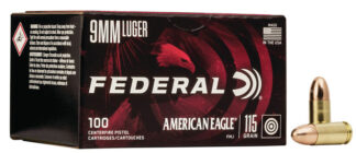 AmerEagle 9mm 115gr FMJ 100rd