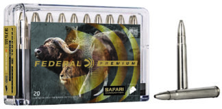 Federal P375T1 Premium Safari Cape-Shok 375H&HMag 300gr Trophy Bonded Bear Claw 20 Per Box/10 Case