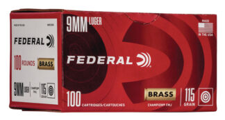 Fede 9mm 115gr FMJ 100rd