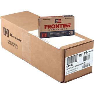 Hornady Frontier Rifle Ammunition .223 Rem 55 gr FMJ 3240 fps 500/ct Case (25-20/ct)