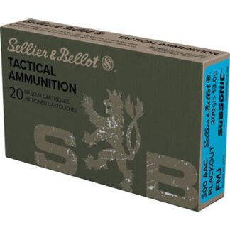 300 AAC BLACKOUT 200GR SUBSONIC FMJ 20/BOX