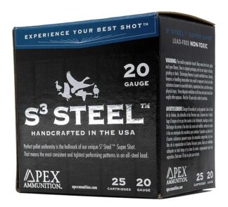 WF S3 Steel 20GA 3" 1oz #2 25/Bx