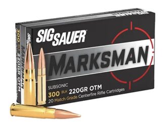Match 300BLK 220gr Subsonic 20/Bx