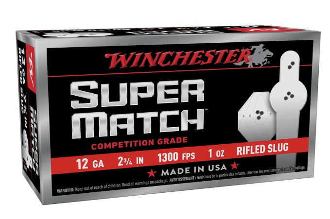 Winchester Super Match 12 Gauge 2 3/4 in 1 oz Rifled Slug, 10 Rounds