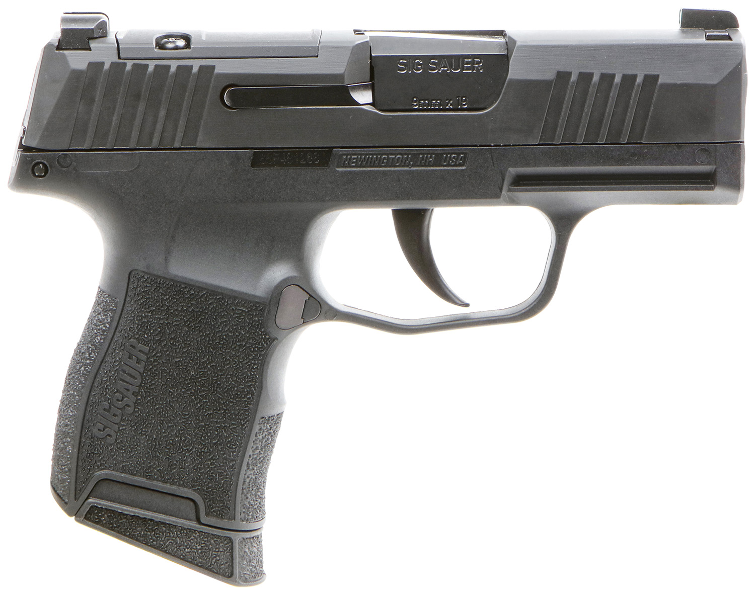 SIG Sauer P365 9mm Sub-Compact Optic-Ready Nitron Slide 3.1 in Black
