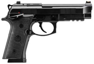 Beretta USA J92XFMSDA20 92GTS 9mm Luger 10+1 4.70" Black Inox Steel Barrel, Black Cerakote Optic Ready/Serrated Steel Slide + Aluminum Frame w/Beavertail & Picatinny Rail, Ambidextrous