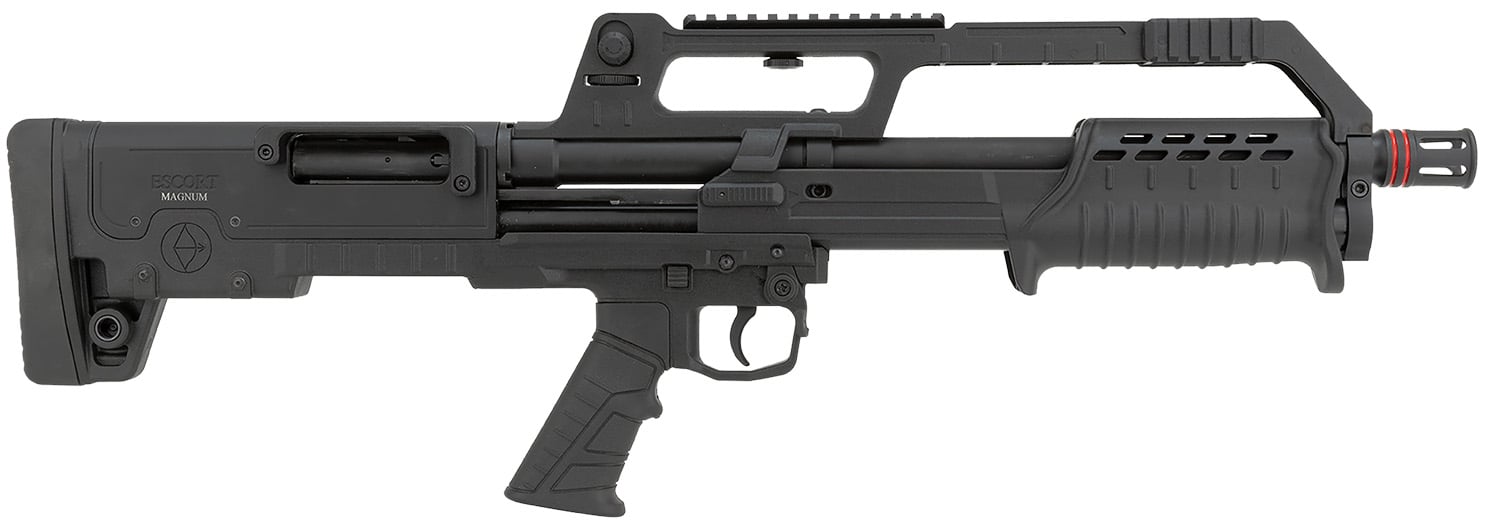 Escort HEBP41180001 BullTac PX 410 Gauge Pump 3" 5+1 18" Black Stainless Steel Barrel, Black Aluminum/Polymer Receiver w/Picatinny Rail, Black Bullpup Synthetic Stock, Black Grip