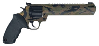 Taurus 2-357081RH-DTSC Raging Hunter  Large 357 Mag/38 Special +P 7 Shot 8.37" Camo Picatinny Rail/Ported Barrel, Matte Black Cylinder, Camo Alloy Steel Frame, Transfer Bar Safety, Exposed Hammer