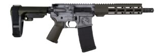 Shark Coast Tactical SCC07336BOMB-P Bomber 5.56 NATO 30+1 10.50" Black Nitride Threaded Barrel, Aluminum Receiver w/Picatinny Rail, M-LOK Handguard, Polymer SB Tactical SBA3 Brace, Magpul MOE Grip, Ri