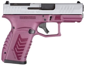 Derya Firearms DY9Z.BCS.TR DY9Z  Sports South Exclusive Micro-Compact 9mm Luger 15+1 3.50" Black Barrel, Silver Optic Ready/Serrated Slide, Black Cherry Polymer Frame w/Accessory Rail, Interchangeable