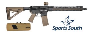 Diamondback DB175AK223 DB15  Sports South Exclusive 5.56 NATO 30+1 16" Flat Dark Earth Cerakote Threaded Barrel, Black Cerakote Aluminum Receiver w/Picatinny Rail, M-LOK Handguard, Magpul MOE Flat Dar
