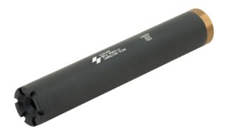 Fletcher Rifle Works TAQUITOBLK Taquito 22LR 1" Black Stainless Steel/Aluminum 1/2"x28