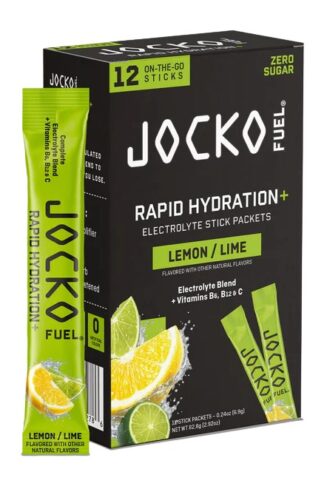 JOCKO 29278 RAPID HYDRATION POWDER LEMON LIME 12PK