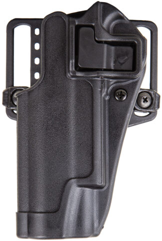 Blackhawk 410503BKL Serpa CQC OWB Size 03 Matte Black Polymer Belt Loop/Paddle Fits 1911 Government & Clones Left Hand