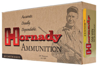 Hornady 91318 Custom  358Win 200gr InterLock Spire Point 20 Per Box/10 Case