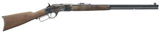 Winchester Guns 534217140 Model 1873 Sporter 44-40 Win 13+1 Cap 24" Octagon Barrel Color Case Hardened Rec Satin Oiled Walnut Fixed Straight Grip Stock Right Hand (Full Size)