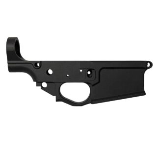 Combat Armory Billet AR-10 Lower Receiver Stripped with Mag Release and Ejector Black