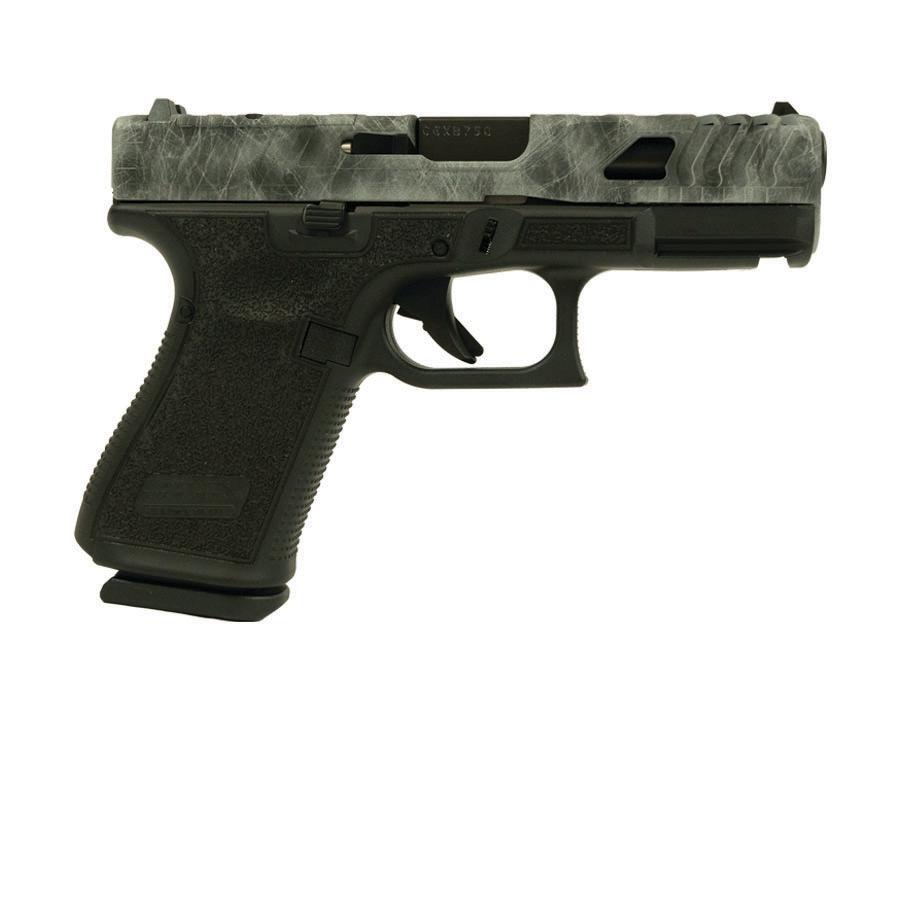 Glock V-Series Model 19 Marble Cerakote Handgun 9mm Luger 15rd Magazines (3) 4.02" Barrel LSR Stipple USA Made