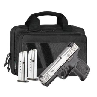 S&W SD9 2.0 Handgun Bundle 9mm Luger 16rd Magazine(3) 4" Barrel White Dot Sights No Thumb Safety 2-Tone Savior Bag