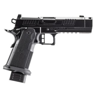 Alpha Foxtrot AF1911-ROMULUS Handgun 9mm Luger 20rd Magazines(5) 4.25'' Threaded Comp Barrel Black polished DLC